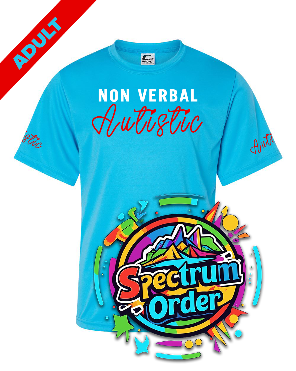 Electric Blue & Red ADULT