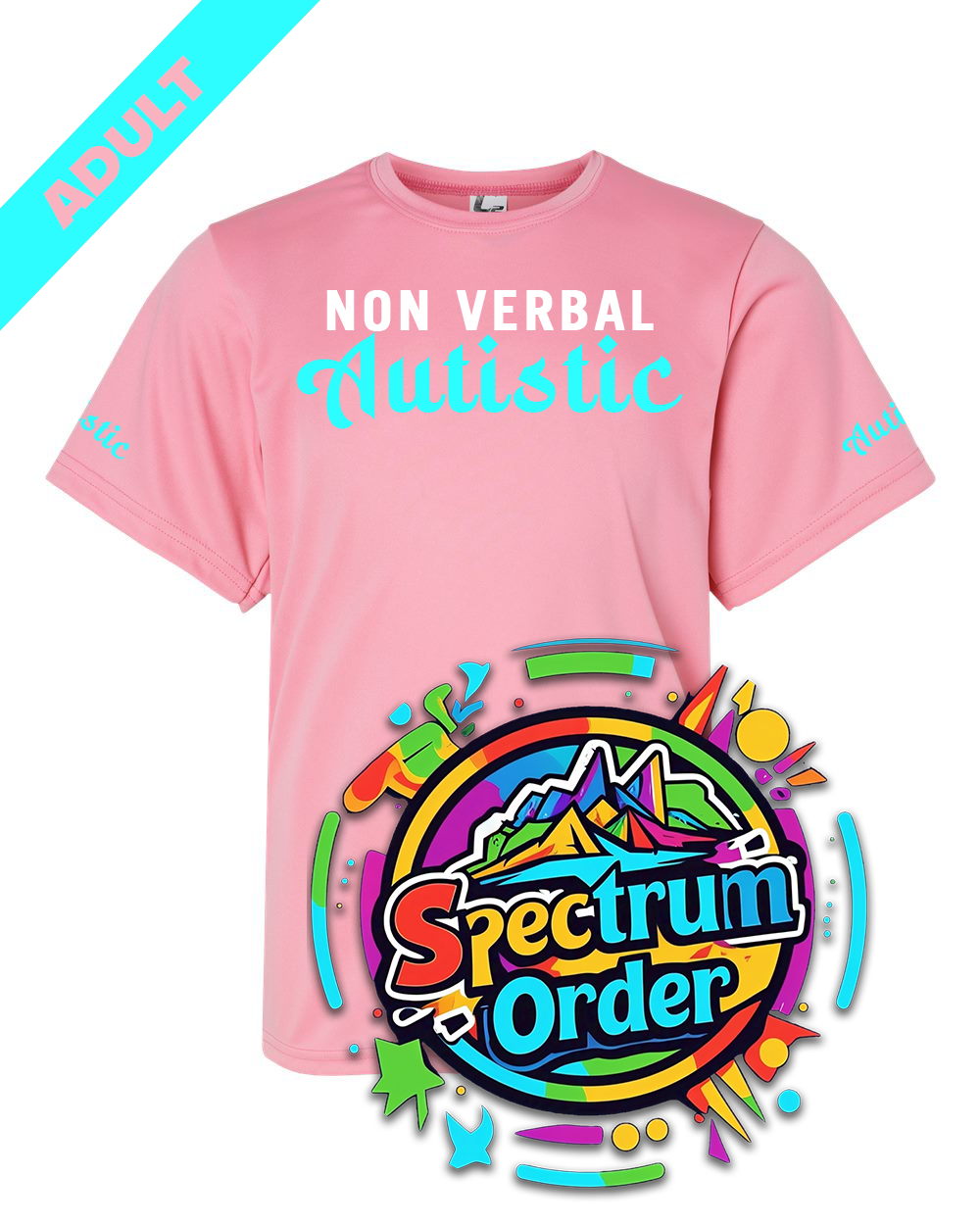 Light Pink & Teal ADULT